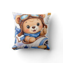 Ursa de pelúcia de desenho animado fofo piloto Avi