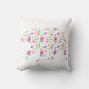Almofada Ursa Mãe Personalizada Floral Mãe Mamãe Mamãe T-