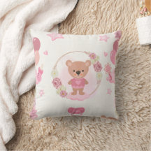 Ursinho de Pelúcia Rosa Bebê