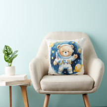 Urso Astronauta Espacial Fofo Travesseiro