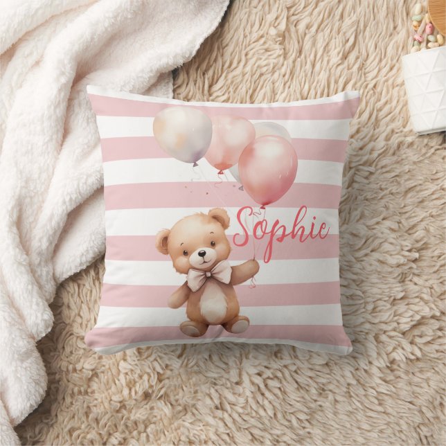 Almofada Urso Bonito de Rosa (Cobertor)