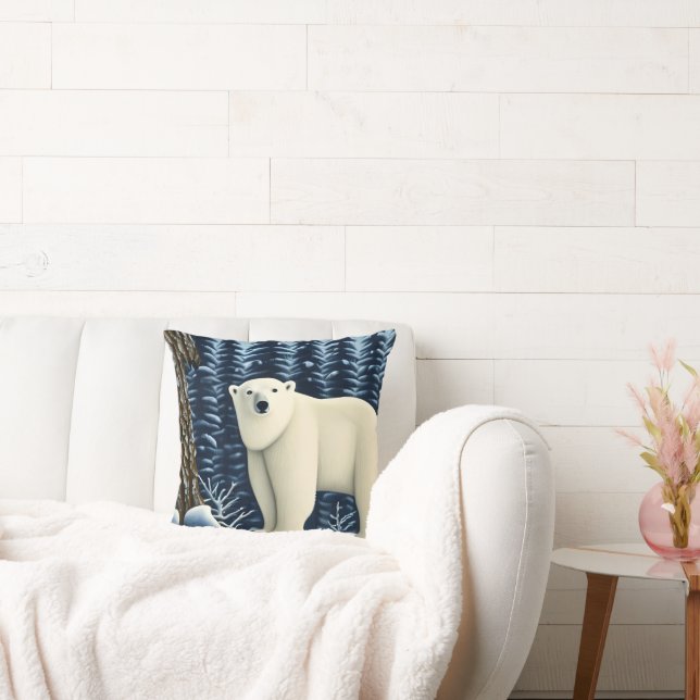 Almofada Urso Branco excelente Do Norte (Sofá)