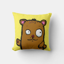Urso de desenho animado fofo acenando