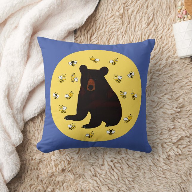 Almofada Urso De Mel Adorável (Cobertor)