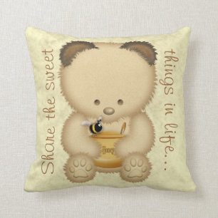 Almofada Urso de mel bonito