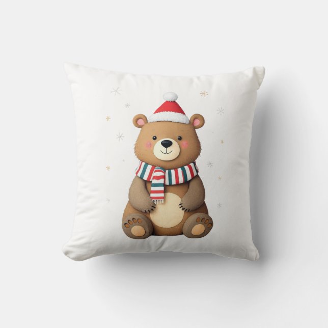 Almofada Urso de Natal (Frente)