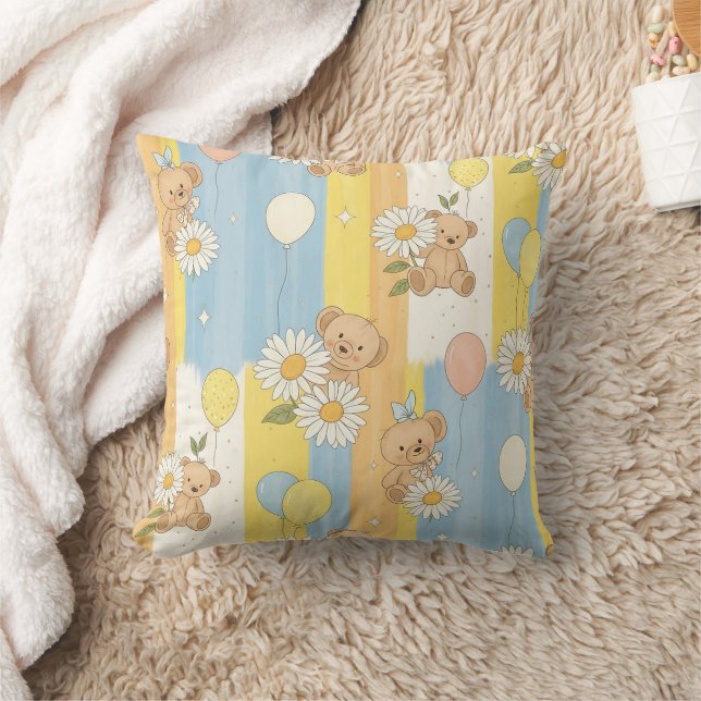 Almofada Urso de Pelúcia Jardim Daisy Padrão (12) (Cobertor)