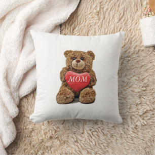 Almofada Urso de Teddy e Coração personalizado