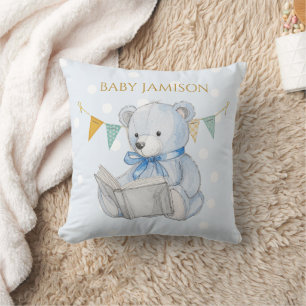 Almofada Urso de Teddy Personalizado lendo um livro