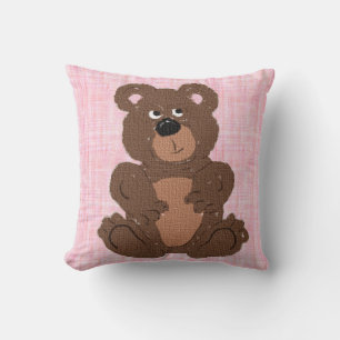 Almofada Urso de Teddy T Rosa