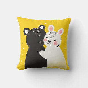 Almofada Urso e coelho fofos
