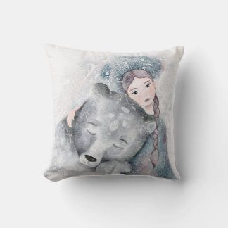 Almofada Urso encantador e tipo conto de fadas