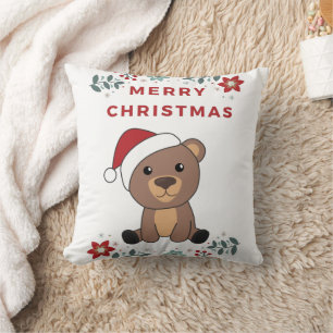Almofada Urso Feliz Natal Ursos de Inverno