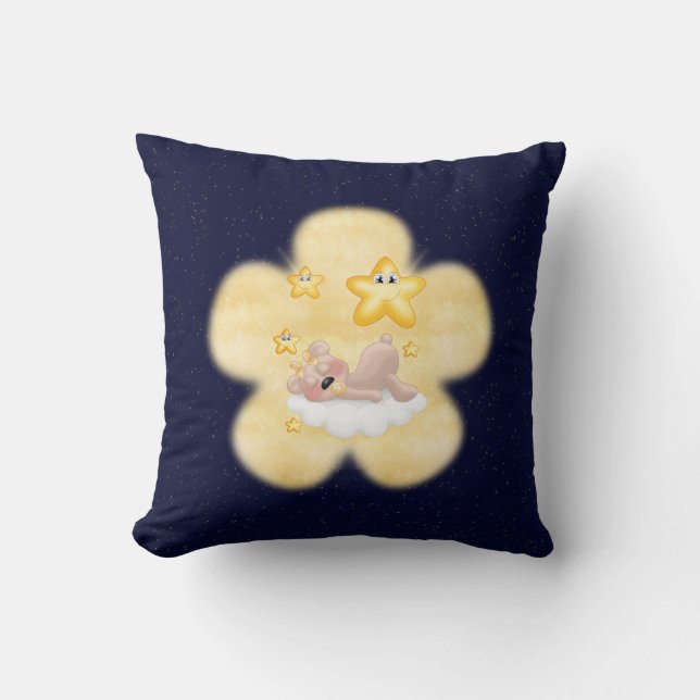 Almofada Urso Flor Amarelo (Frente)