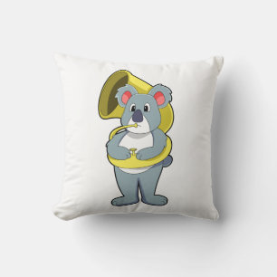 Almofada Urso Koala na Música com Saxofone.PNG