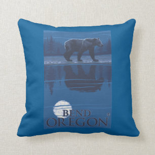 Almofada Urso no luar - curvatura, Oregon