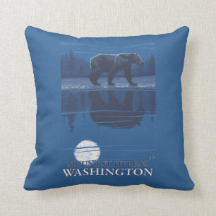 Almofada Urso no luar - Mount Saint Helens,