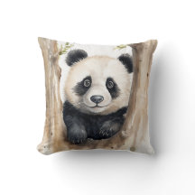 Urso Panda de Aquarela