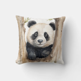 Almofada Urso Panda de Aquarela