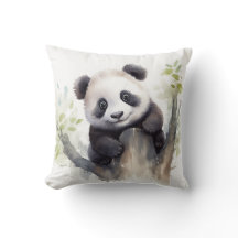 Urso Panda de Aquarela