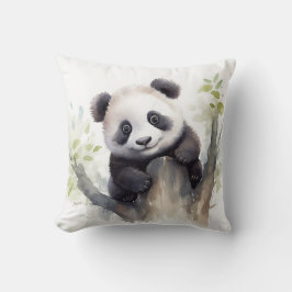 Almofada Urso Panda de Aquarela