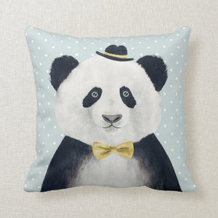 Almofada Urso Panda de Aquarela