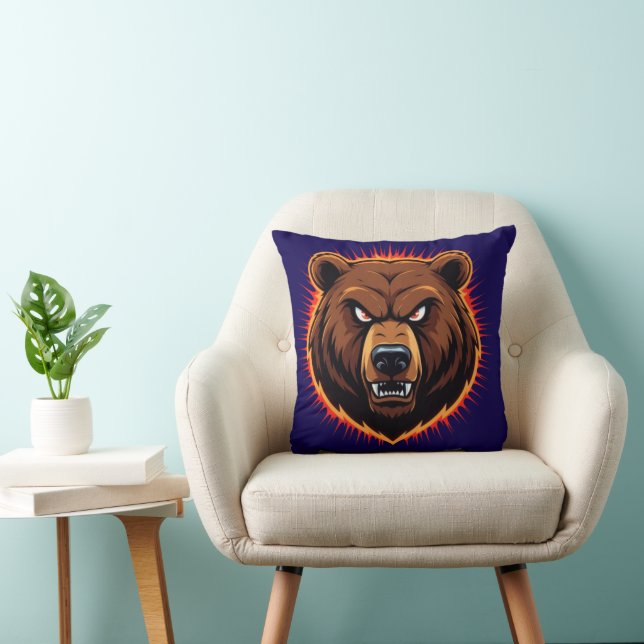 Almofada Urso Poderoso – Força Bruta da Natureza (Cadeira)