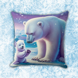 Almofada Urso Polar de mamãe com Cubo