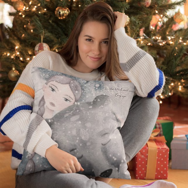 Almofada Urso prateado com ou sem Pílula de Texto (Criador carregado)