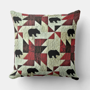 Almofada Urso Preto Inclinado