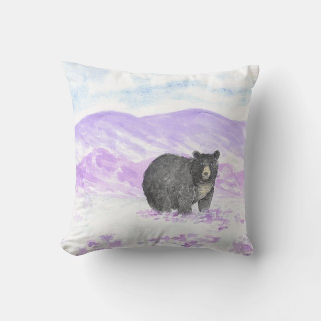 Almofada urso roxo travesseiro (Frente)