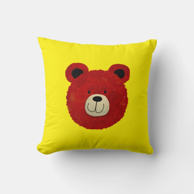 Almofada Urso Vermelho (Frente)