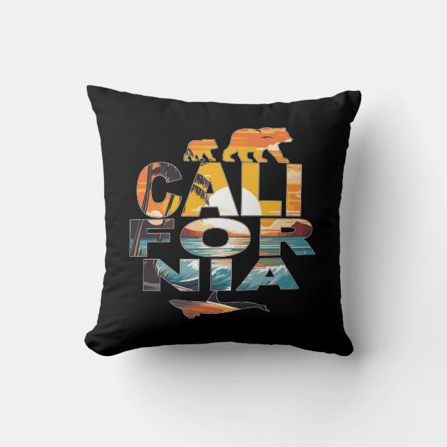 Almofada Ursos e Baleia da Califórnia (Frente)