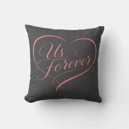Almofada Us Forever Romantic Heart Pillow