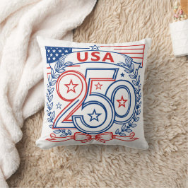Almofada USA 250 Patriotic Anniversary Emblem Design