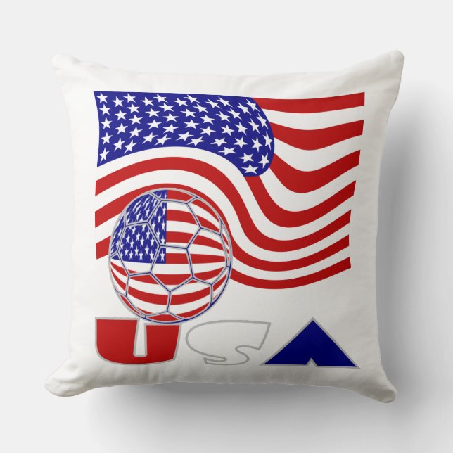 Almofada USA Flag Soccer Ball (Frente)
