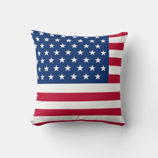 Almofada USA Flag Throw Pillow – Patriotic American Home de
