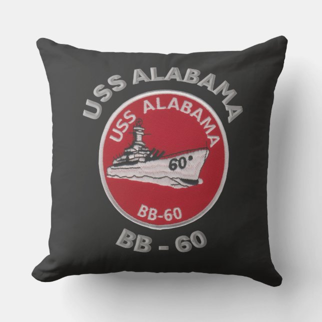 Almofada USS Alabama (BB-60) (Frente)