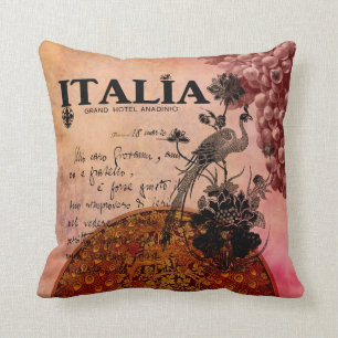 Almofada Uvas cor-de-rosa Italia