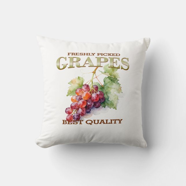 Almofada Uvas Recém-Colhidas - Melhor Qualidade (Frente)