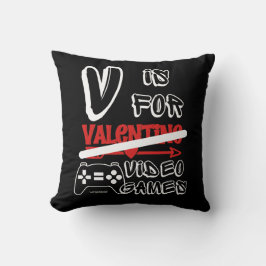 Almofada V IS PARA VIDEOS GAMES dias de os namorados engraç