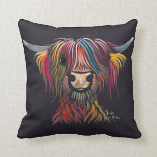 Almofada Vaca "OLIVER" escocesa de Hairy Highland