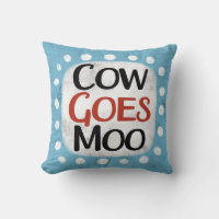 Vaca vira Travesseiro decorativo