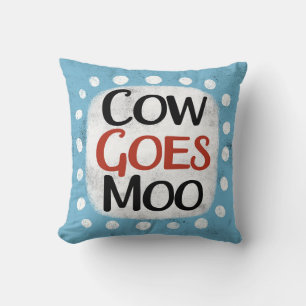 Almofada Vaca vira Travesseiro decorativo