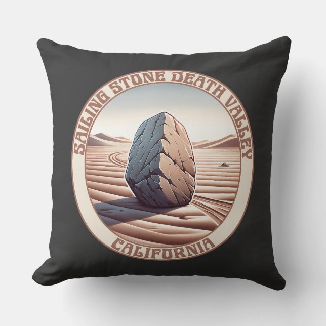 Almofada Vale da Morte da Pedra de Navegação na Califórnia (Frente)