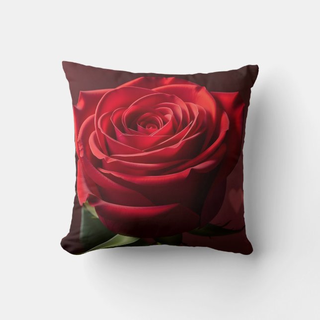 Almofada valentine red rose background romantic (Frente)