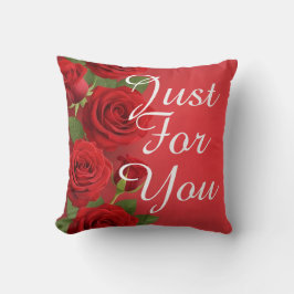 Almofada valentine red rose background romantic design