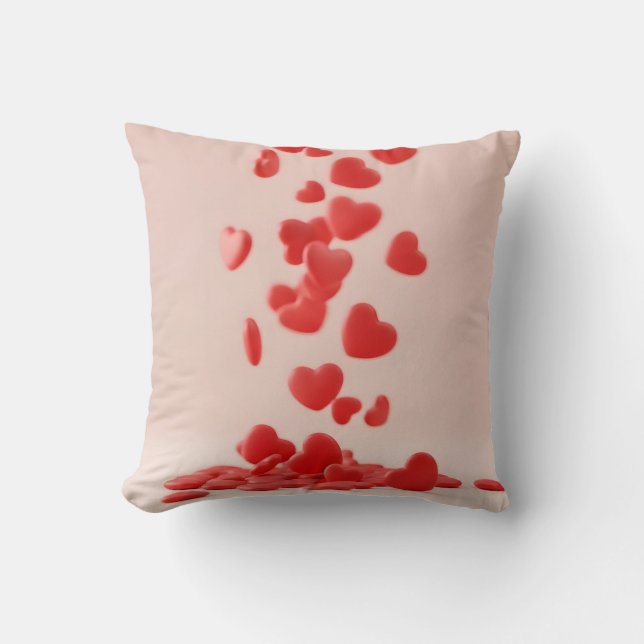Almofada valentine romantic heart decoration background (Frente)