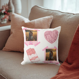 Almofada Valentine’s Day Personalized Throw Pillow