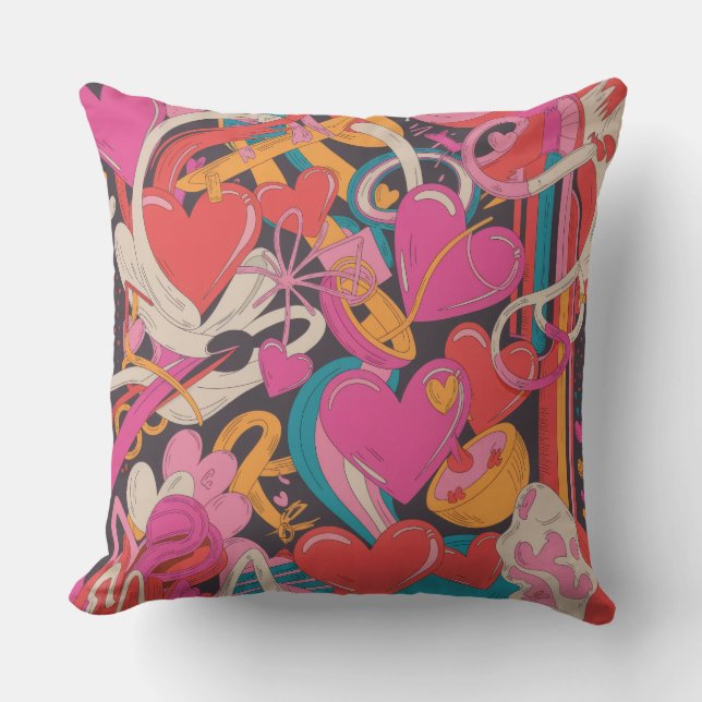 Almofada Valentine’s Day Throw Pillow Collection | Romantic (Frente)